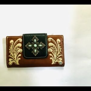 FANCY EMBROIDERED & BEADED WALLET
